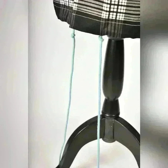 PUMA x RHUDE Black White Check Cotton Stretch Velvet Long Raincoat Jacket  Small - Picture 12 of 12